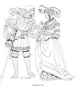 coloring page Clothing of the Renaissance